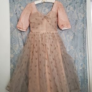 Vintage Pink Prom Dress